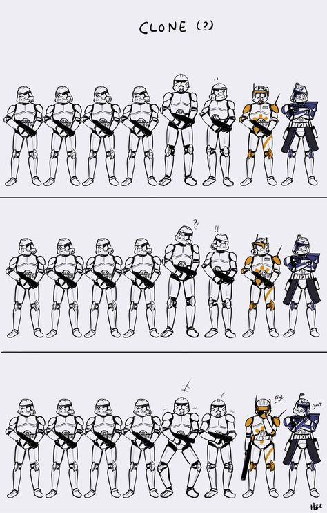 Clone Wars Art, Star Wars Painting, Star Wars Trooper, Clone Troopers, Star Wars Facts, Star Wars Jokes, Star Wars Drawings, Star Wars 2, Star Wars Comics