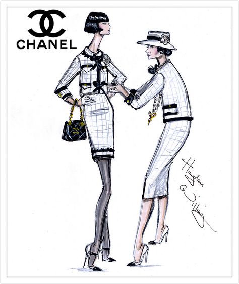 Happy Birthday Coco Chanel! | Flickr - Photo Sharing! Chanel Canvas Art, Chanel Illustration, Coco Chanel Fashion, Chanel Art, Moda Chanel, Hayden Williams, Chanel Suit, Mode Chanel, Chanel Cruise