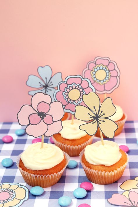 Cupcake toppers template