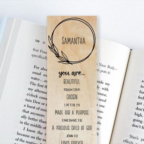 Wood Bookmark, Bible Study Gifts, Study Gift, Womens Bible Study, Christian Gifts For Women, Unique Gifts For Women, Bible Verse Prints, Bookmarks Handmade, Christian Women