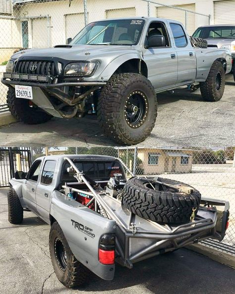 Tacoma Prerunner Build, Pre Runner Trucks, Prerunner Trucks, 1999 Toyota Tacoma, Toyota Prerunner, Ford Ranger Prerunner, Ford 79, Toyota Tundra Lifted, Toyota Trucks 4x4