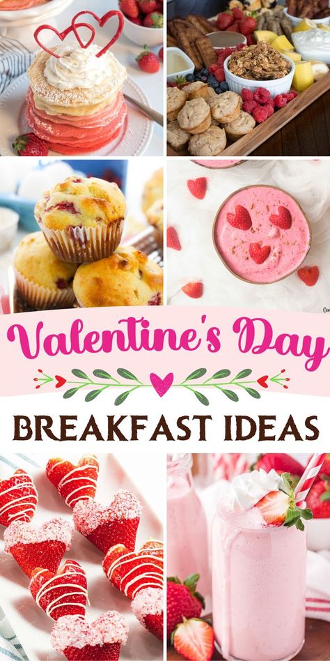 Recipes for a Valentines Breakfast Valentine Breakfast Ideas, Family Valentines Dinner, Valentine Breakfast, Heart Shaped Pancakes, Strawberry French Toast, Valentines Breakfast, Strawberry Pancakes, Special Breakfast, Valentine Dinner