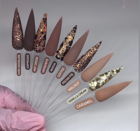 2024 Nail Trends Fall, Fall Stiletto Nails, Luxe Nails, Luminous Nails, Curved Nails, Acrylic Nail Powder, September Nails, Sassy Nails, Nagel Tips