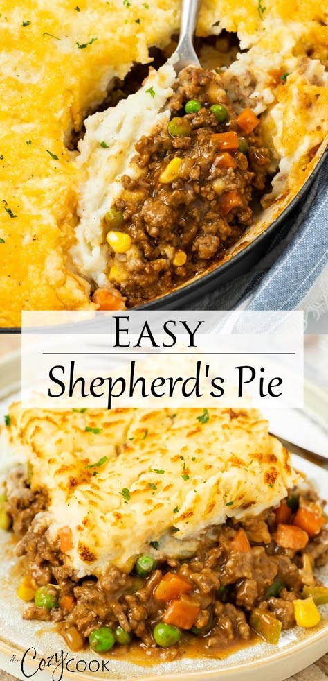 Best Shepherds Pie Recipe, Beef Casserole Recipes, Easy Cream, Cottage Pie, Shepherd's Pie, Shepherds Pie, Beef Recipes Easy, Easy Casserole Recipes, Beef Recipes For Dinner