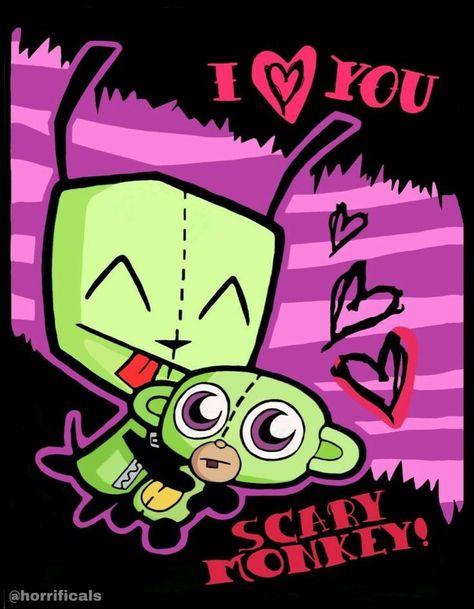 Invader Zim Gir, Zim Gir, Invader Zim, Love You, I Love, Design