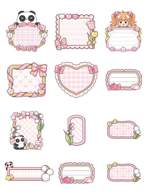 Kawaii Stickers Printable Scrapbooking, Pink Journal Stickers, Instagram Stickers Aesthetic, Easy Stickers, Enhypen Stickers, Emo Stickers, Aesthetic Enhypen, Aesthetic Emo, Sticker Design Inspiration