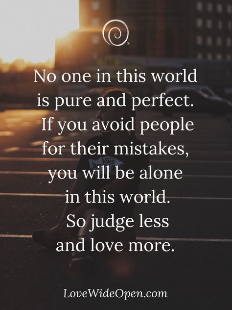 #qotd #quotes #judgement #learning #inpiration #motivation #lovewideopen Judgement Quotes, Mistake Quotes, Development Quotes, Simple Love Quotes, Love More, Real Talk Quotes, People Quotes, Words Of Encouragement, Good Thoughts