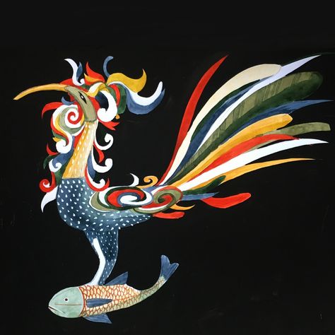 Sarimanok #Philippines Okir Design Philippines Drawing, Filipino Art, Philippine Art, High Elf, Blue Color Schemes, Anime Couples Drawings, Presentation Design, 16 9, Art Forms