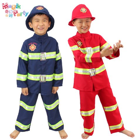 Firefighter Uniform, Fireman Costume, Childrens Halloween Costumes, Firefighter Costume, Kids Uniforms, Firefighter Wife, Fire Fighter, Performance Wear, Life Jacket