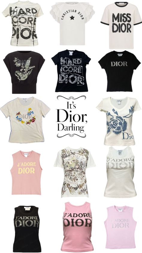 #tshirts #dior #dioraesthetic #tshirtdesign #designer #vintage #fashion #style #inspo Designer Vintage Fashion, Vintage Fashion Style, Fashion Trend Board, Dior Aesthetic, Dior Shirt, Street Trends, Over 50 Womens Fashion, Miss Dior, Fashion Group