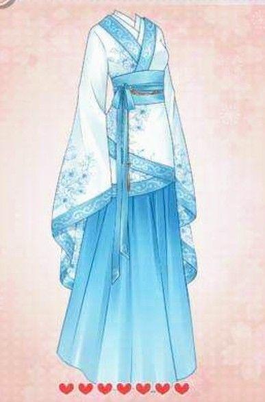 Kimono Dress Drawing, Blue Kimono Anime, Water Kimono, Japanese Dress Drawing, Kimono Design Ideas, Blue Outfit Drawing, Kimono Drawing, Vestidos Anime, Chinese Style Dress