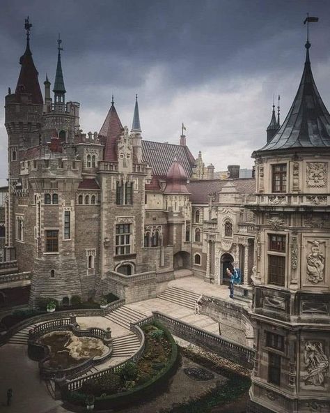 Abandoned Things In The World | Moszna castle, Poland | Facebook Poland Castles, Massive Castle, Malbork Castle, Abandoned Things, House Inspo, Poland, Castle, Film, The World