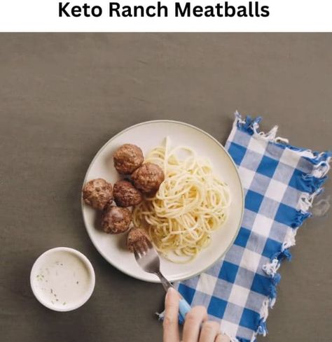 Ranch Meatballs, Keto Ranch, Keto Meat, Keto Meatballs, Vegan Shakes, Low Carb Meatballs, Keto Beef, Clean Keto, Prep Meals