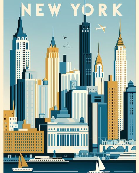 ✨ Vintage NYC Travel Poster ✨ 🌆 Discover the charm of Manhattan’s skyline with my latest artwork! 🌆 Capture the essence of New York City’s timeless beauty with this vintage-inspired travel poster. Perfect for adding a touch of nostalgia to any space, this piece celebrates the iconic skyline that has inspired countless dreams and adventures. 🖼 Available now on Society6! 🖼 Bring a piece of the Big Apple into your home or office. Whether you’re a seasoned traveler, a city lover, or simply ap... Artistic Quilts, Nyc Illustration, Nyc Poster, New York Graphic, Eco Art, Vintage Nyc, Nyc Travel, Van Wrap, New York Vintage