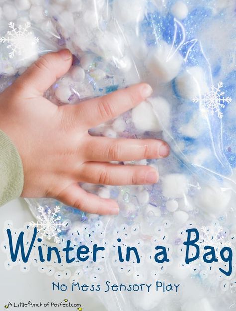 Winter Crafts and Activities for Kids - The Idea Room Winter Babies, Winter Crafts For Toddlers, Winter Lesson Plan, Toddlers Activities, Sensory Bag, Sensory Bags, Winter Activities For Kids, Toddler Sensory, Toddler Activity