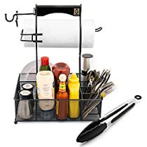 Check this out! Camping Griddle, Cleaning Supplies Caddy, Condiment Caddy, Camper Organization, Bbq Picnic, Utensil Caddy, Hosting Dinner, Camping Organization, Barbecue Tools