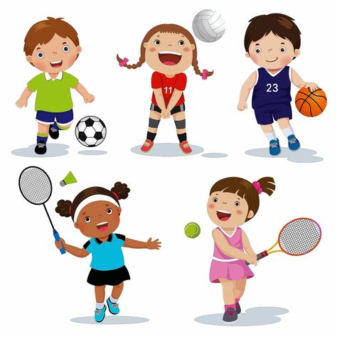 Your health: How to help your kids pick a sport Sport For Kids, Play Illustration, Sports For Kids, Kids Playing Sports, Sports Illustration, Child Illustration, Sports Clipart, Children Health, Healthy Children