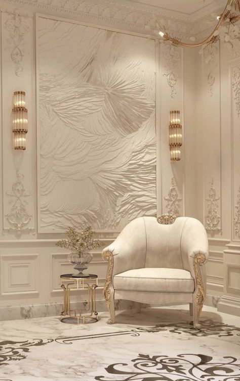 Gold And White Living Room, Fancy Bedroom, Parisian Interior, House Interior Design Styles, Luxury House Interior Design, Classic Interior Design, Neo Classic, 2023 Vision, Living Room Design Decor