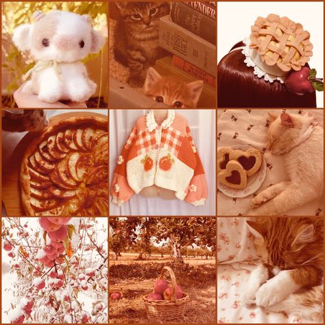 Fall Aesthetic Moodboard, Apple Moodboard, Orange Fall Aesthetic, Fall Mood Board Aesthetic, Moodboard Adopt, Halloween Mood Board, Pretty Moodboards, Food Palette, Orange Moodboard