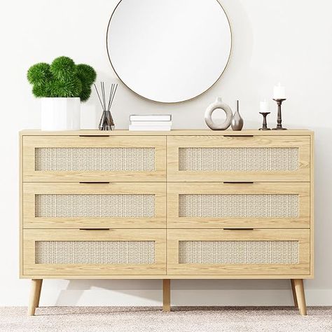 Natural Rattan Dresser for Bedroom with 6 Drawer, Wood Dressers & chests of Drawers with Black Handles, Modern Storage Boho Drawers for Entryway, Closet, Hallway (1, Natural)

#homedesign #homedecor #housedesign #housedecor #room #roomdecor #roomdesign #interior #design #home #house #furniture #decor #bedroom #kitchen #livingroom Boho Dresser, Closet Living Room, Rattan Dresser, Rattan Bedroom, 12 Drawer Dresser, Organizing Clothes, Storage Dresser, Rattan Design, Nursery Dresser