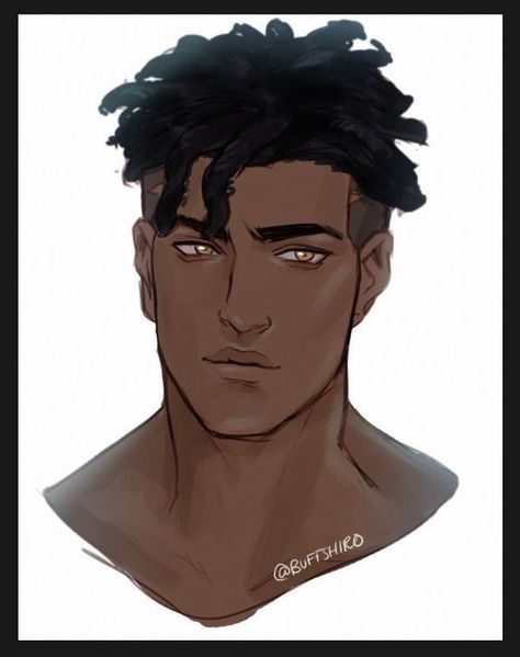 Dark Character Art Male, Black Male Hairstyles Drawing, Older Male Character Design, Black Cartoon Characters, Have Inspiration, Boy Character, Black Characters, Black Anime Characters, Black Anime