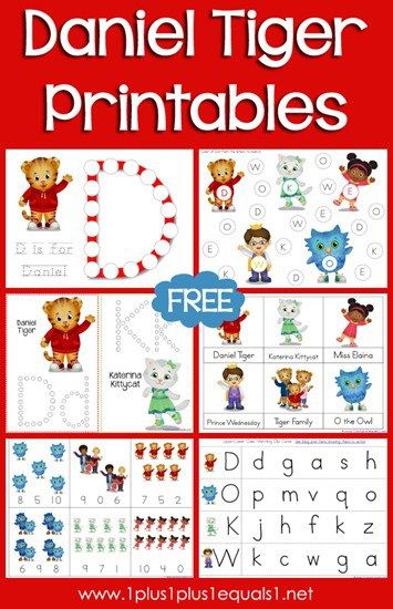 Carisa from 1+1+1=1 is sharing another one of her fabulous printable packs: Daniel Tiger Printables! This is a 17-page set where you'll find do-a-dot style activities, counting, tracing, nomenclature cards, and more!  These activities are geared towards Tot-Kindergartners. Daniel Tiger Coloring Pages Printables, Daniel Tiger Preschool Activities, Daniel Tiger Craft, Daniel Tiger Activities, Neighborhood Activities, Caterina Dress, Daniel Tiger Party, Daniel Tiger Birthday Party, Teaching Preschoolers