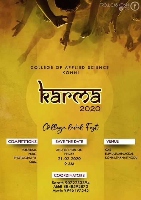 College Fest Invitation Card, College Fest Posters Graphic Design, College Fest Poster Background, College Fest Poster Design, College Fest Posters, College Event Poster, Freshers Day, College Brochure, College Fest