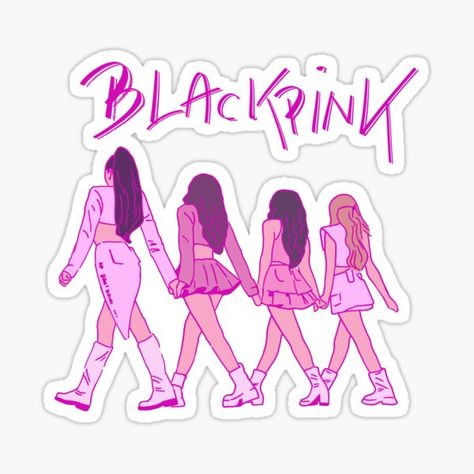 Kpop Stickers Blackpink, Black Pink Stickers, Black Pink Icons, Bp Stickers, Sticker Blackpink, Blackpink Stickers, Bp Logo, Kpop Sticker, Blink Book