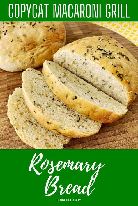 Homemade Rosemary Bread Recipes Easy, Homemade Rosemary Bread Recipes, Rosemary Olive Oil Bread In Bread Maker, Herbed Quick Bread, Rosemary Loaf Bread, Rosemary Garlic Bread Dutch Oven, Bread With Rosemary, Copycat Macaroni Grill Rosemary Bread, Herb Bread Recipe Quick