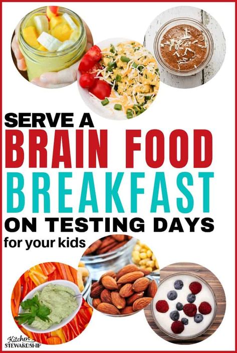 Feed your kids brain power foods to prepare them for tests and exams at school! #cleaneatingrecipes #realfood #healthysnacks Best Breakfast Before A Test, Brain Healthy Foods Recipes, Brain Food Snacks, Brain Food For Kids, Testing Encouragement, Brain Foods, Good Brain Food, Brain Healthy Foods, Brain Boosting Foods