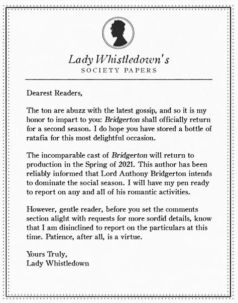 Lady Whistledown Society Paper Printable, Lady Wishtledown Letter, Lady Whistledown Quotes, Bridgerton Black And White, Bridgerton Poster, Paper Template Free, Story Text, Lady Whistledown, Forty Birthday