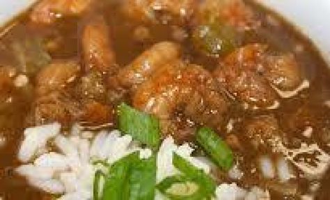 This is my version of a fantastically rich, delicious gumbo recipe, full of crab and shrimp, taught to me by a Cajun lady at a friend's fish camp on Lake Maurepas (located in southeastern Louisiana, approximately halfway between New Orleans and Baton Rouge, directly west of Lake Pontchartrain.) Down there, they use fresh shrimp and live crabs harvested only minutes away from their door. Since I live in Kentucky, I've adapted the recipe to use the seafood available in our area. There I... Seafood Okra Gumbo Recipe, Okra Gumbo Recipe, Gumbo Recipe Okra, How To Make Gumbo, Live Crabs, Okra Gumbo, Crab And Shrimp, Fresh Shrimp, Lake Pontchartrain