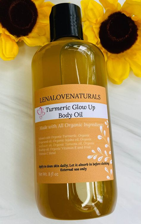 Excited to share this item from my #etsy shop: Turmeric Oil | Turmeric Toner | Body Oil | Glowing skin | All Skin Types | Acne Skincare | Blemish oil | Skin Brightening oil #turmericoil #turmerictoner #turmericsoap #turmericscrub #faceserum #blemishserum #bodyoil #facialoil #turmerickojicsoap Body Oils For Skin, Best Body Oil, Organic Turmeric Powder, Turmeric Oil, Natural Oils For Skin, Acne Skincare, Oil For Dry Skin, Tamanu Oil, Organic Vitamins