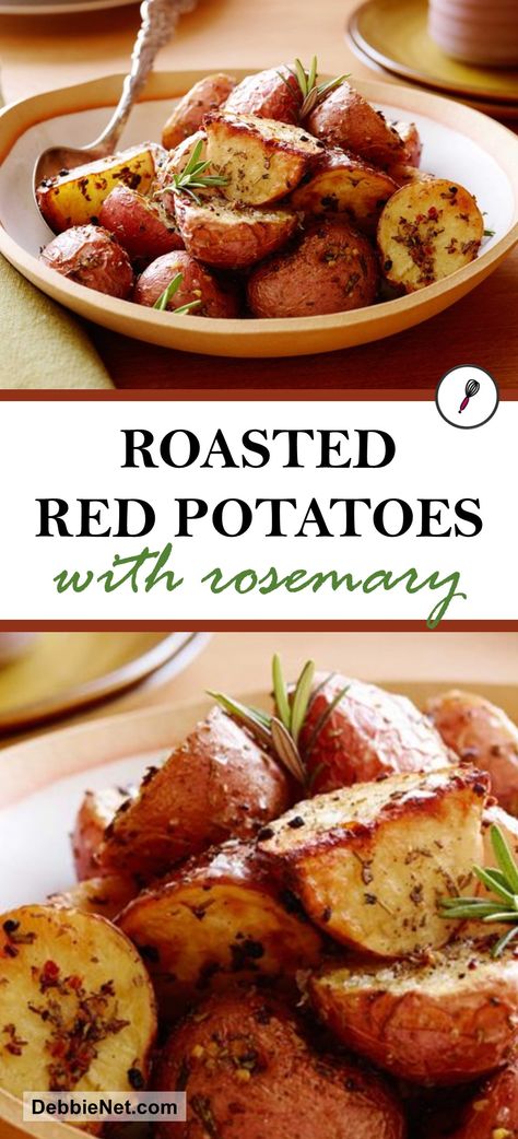 Best Red Potatoes Recipes, Red Potato Recipes Oven, Cooking With Rosemary, Recipe With Rosemary, Seasoned Red Potatoes In Oven, Small Red Potatoes Recipes, Red Potatoes Roasted, Red Potato Recipe, Tiny Red Potatoes Recipe