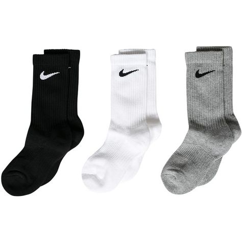 Nike 3-Pack Cushion Crew Sock ($12) ❤ liked on Polyvore featuring intimates, hosiery, socks, accessories, shoes, black, underwear, multicoloured, womens-fashion and nike Wishlist Ideas I Want, Zapatillas Nike Basketball, Running Socks Women, Nikes Shoes, Socks Nike, Nike Free Runners, Nike Socks, Sock Drawer, Womens Running