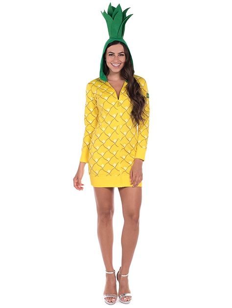 Amazon.com: Pineapple Halloween Costume Dress - Pineapple onesie for women: Clothing Food Fancy Dress Ideas, Food Fancy Dress, Pineapple Halloween, Pineapple Ideas, Fun Christmas Ornaments, Pineapple Costume, Halloween Costumes For Sale, Women Halloween Costumes, Fancy Dress Ideas