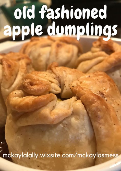 Old Fashioned Apple Dumplings Old Fashioned Apple Dumplings Recipe, Oven Baked Apple, Easy Apple Dumplings, Bloomsburg University, Apple Dumpling Recipe, Apple Dumplings, Gala Apples, Fall Day, Fresh Apples