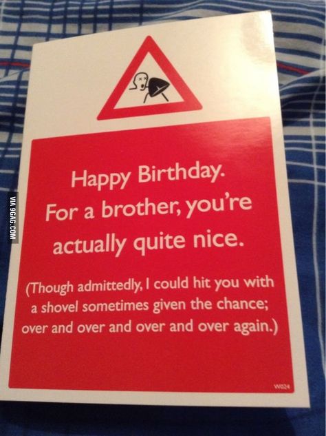 Card Ideas For Brother, Brother Birthday Quotes, Christmas Gifts For Brother, Birthday Wishes For Brother, Sister Birthday Quotes, Birthday Cards For Brother, Birthday Gifts For Brother, Brother Christmas, Happy Birthday Quotes Funny