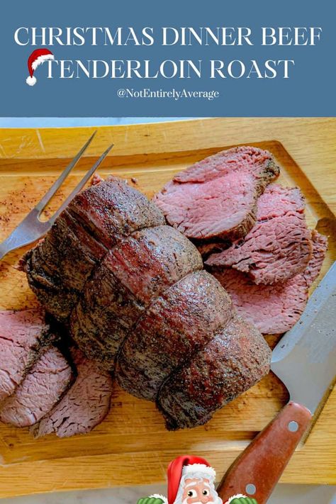 Discover the joy of a perfect Christmas dinner with our Beef Tenderloin Roast recipe - easy, elegant, and irresistibly delicious! Beef Tenderloin In Crockpot, Tenderloin Roast Recipe Beef, Beef Tenderloin Recipes Crockpot, Beef Tenderloin Crockpot, Beef Loin Recipe, Christmas Dinner Beef, Tenderloin Roast Recipe, Tenderloin Recipes Oven, Christmas Roast Beef