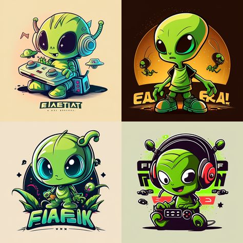 Alien Cartoon, Cartoon Alien, Alien Drawings, Skulls Drawing, Street Graffiti, Cartoon Logo, Creature Concept Art, Creature Concept, Street Art Graffiti