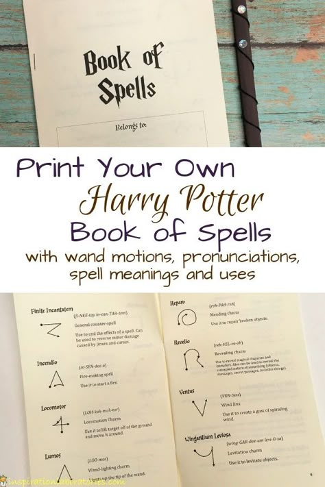 Print your own Harry Potter Book of Spells complete with wand motions, pronunciations, spell meanings, and uses. A spell book is a great addition to a Harry Potter party and take home gift for party guests. Harry Potter Book Of Spells, Wand Motions, Harry Potter Parties, Totoro Print, Harry Potter Diy Crafts, Harry Potter Weihnachten, Harry Potter Spell Book, Harry Potter Activities, Harry Potter Day