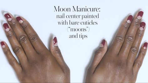 Moon Manicure 1920s, 1920s Nails Authentic, 1920 Nails, 1920s Nails, Half Moon Manicure, Nails Manicures, Half Moon Nails, Moon Manicure, Mystery Dinner