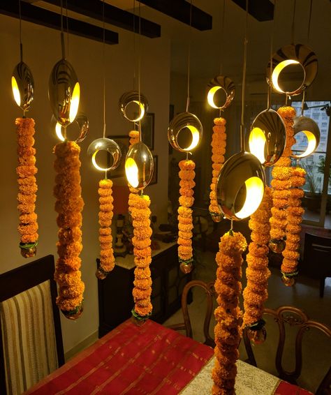 Top Diwali Decor Ideas From The Best In The Business • One Brick At A Time Diwali Props, Diwali Party Decorations At Home, Diwali Decoration Lights, Saree Ceremony, Diwali Decoration Ideas, Diwali Lantern, Diya Decoration Ideas, Diwali Diya Decoration, Design Cafe