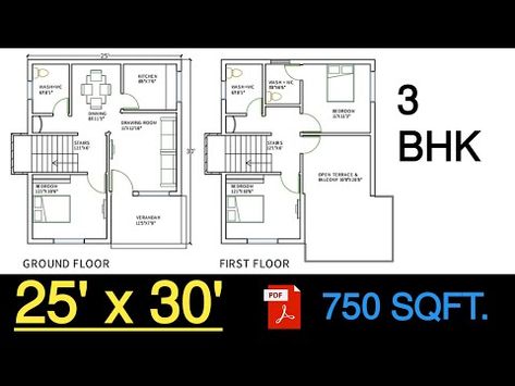 BEST 25 x 30 modern house design with pdfIn this blog i'm sharing house plan idea on 25 x 30 modern house design , this is a best simple house designs 3 bedrooms and we can say it is also a best 25 by 30 duplex house design and area of plot is 750 sqft.I am sharing here BEST 25 x 30 modern house design with pdf, in which we have 3 bedrooms, kitchen drawing room, dining room, 3 sets attached washroom + water closet and a veranda on the outside The other side of this plot is the c 25x30 Duplex House Plans, 2 Storey Modern House, Kitchen Drawing, Duplex House Plans, Simple House Design, Duplex House Design, Water Closet, Duplex House, Low Budget