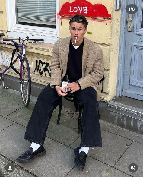 Grandpa Style, Classy Outfits Men, Outfits Hombre, Paris Mode, Street Fashion Men Streetwear, Fall Outfits Men, Mens Outfit Inspiration, Neue Outfits, Smart Casual Outfit