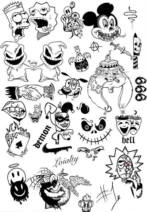 Flash Tattoo Sleeve, Bro Tattoos, Black Flash Tattoos, Emoji Tattoo, 90s Tattoos, Tattoo Fonts Alphabet, Tatuagem Masculina Pequena, Nostalgic 90s, Card Tattoo Designs