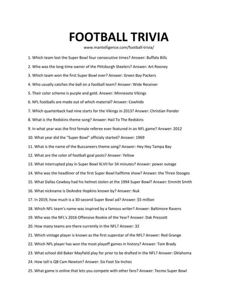 Football Trivia Questions And Answers, Sports Trivia Questions And Answers, Football Trivia Game, Packer Party, Understanding Football, Music Trivia Questions, Football Trivia, Sports Trivia, Trivia Questions For Kids