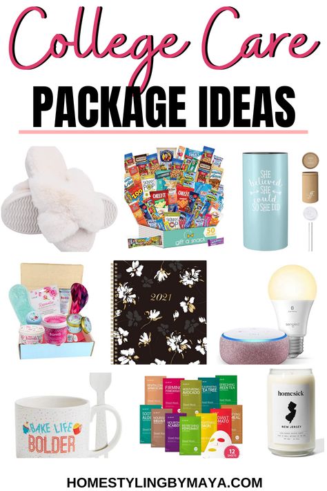 college care packages, college care packages ideas, college gifts for girls, college care packages for her, college gifts for her College Care Packages For Daughter, Finals Week Care Package, Gifts For College Boys, College Care Package Ideas, College Survival Kit, College Recipes, College Finals, College Mom, Care Package Ideas