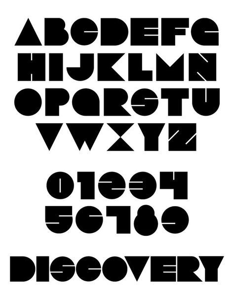 geometric Geometric Alphabet, Art Deco Fonts, Geometric Font, Typography Alphabet, 타이포그래피 포스터 디자인, Logo Type, Bauhaus Poster, Font Inspiration, Typography Graphic