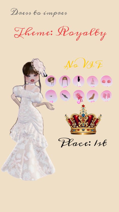 Dti royal outfit Royalty Theme, Royalty Dress, Theme Dress, Royal Dresses, Themed Outfits, Dress To Impress, Royalty